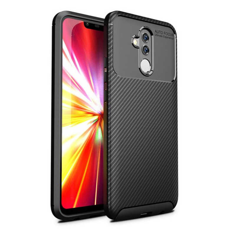 Huawei Mate 20 Lite Kılıf Zore Negro Silikon Kapak Siyah