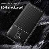 Huawei Mate 20 Lite Kılıf Zore Negro Silikon Kapak Siyah