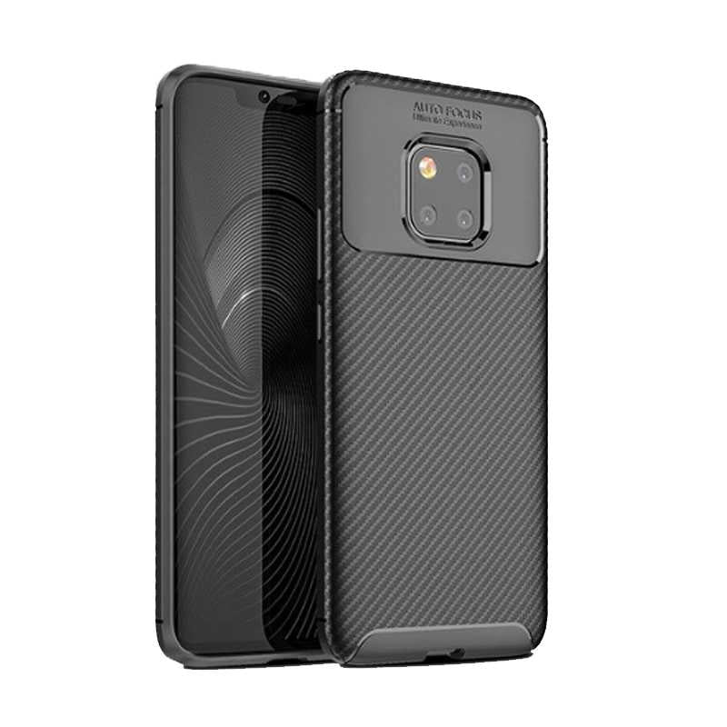 Huawei Mate 20 Pro Kılıf Zore Negro Silikon Kapak Siyah