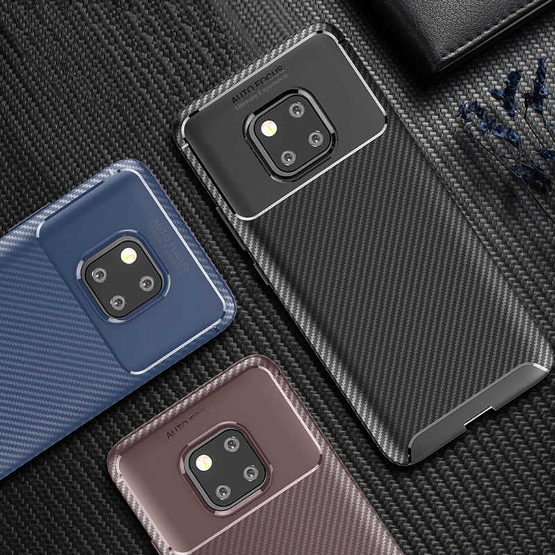 Huawei Mate 20 Pro Kılıf Zore Negro Silikon Kapak Siyah