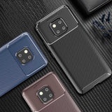 Huawei Mate 20 Pro Kılıf Zore Negro Silikon Kapak Kahverengi