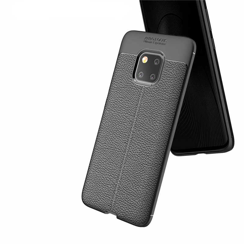 Huawei Mate 20 Pro Kılıf Zore Niss Silikon Kapak Lacivert
