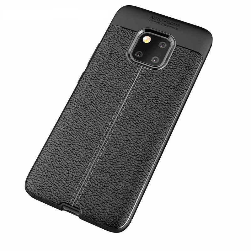 Huawei Mate 20 Pro Kılıf Zore Niss Silikon Kapak Kırmızı