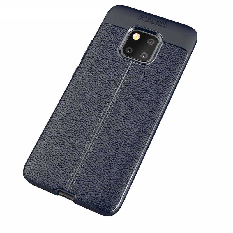 Huawei Mate 20 Pro Kılıf Zore Niss Silikon Kapak Gri