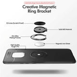 Huawei Mate 20 Pro Kılıf Zore Ravel Silikon Kapak Siyah-Rose Gold