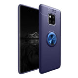 Huawei Mate 20 Pro Kılıf Zore Ravel Silikon Kapak Siyah-Rose Gold