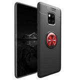 Huawei Mate 20 Pro Kılıf Zore Ravel Silikon Kapak Siyah-Rose Gold
