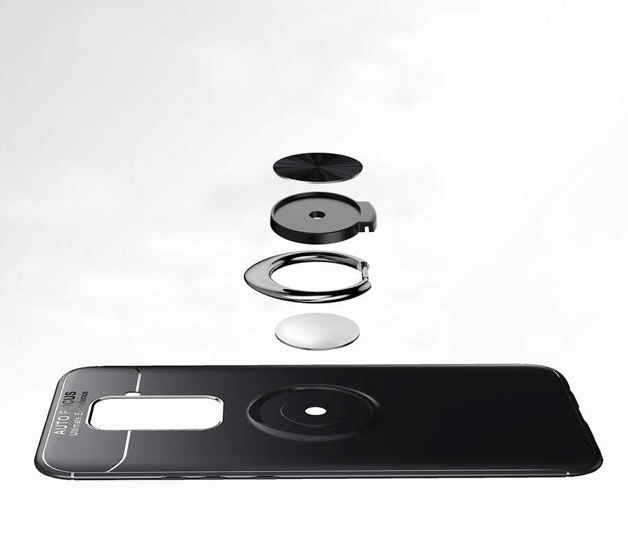 Huawei Mate 30 Lite Kılıf Zore Ravel Silikon Kapak Siyah