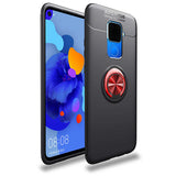 Huawei Mate 30 Lite Kılıf Zore Ravel Silikon Kapak Siyah-Kırmızı