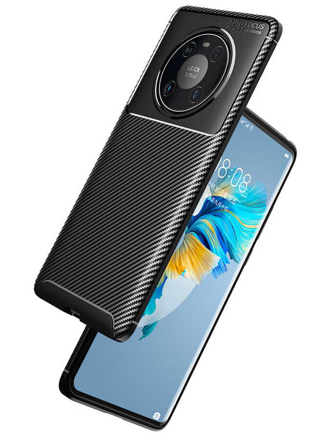 Huawei Mate 40 Pro Kılıf Zore Negro Silikon Kapak Siyah
