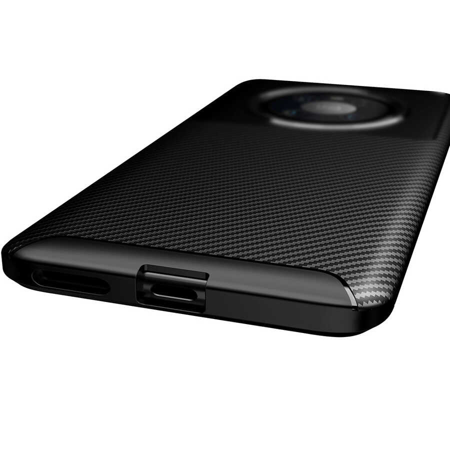 Huawei Mate 40 Pro Kılıf Zore Negro Silikon Kapak Siyah