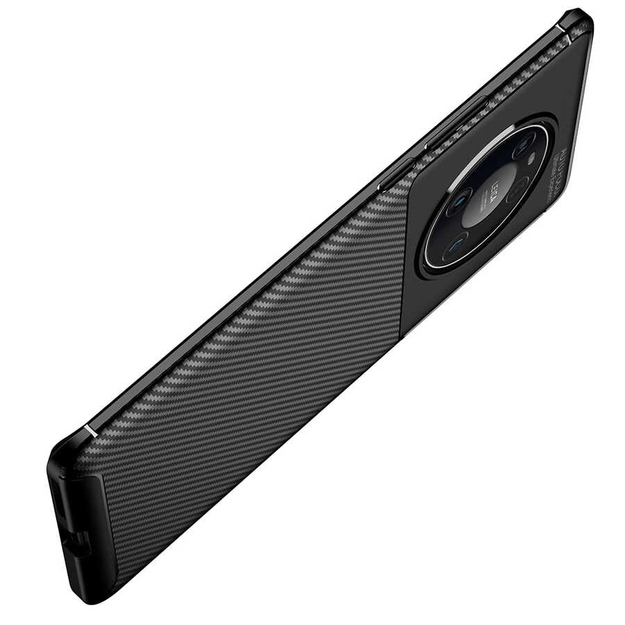 Huawei Mate 40 Pro Kılıf Zore Negro Silikon Kapak Kahverengi