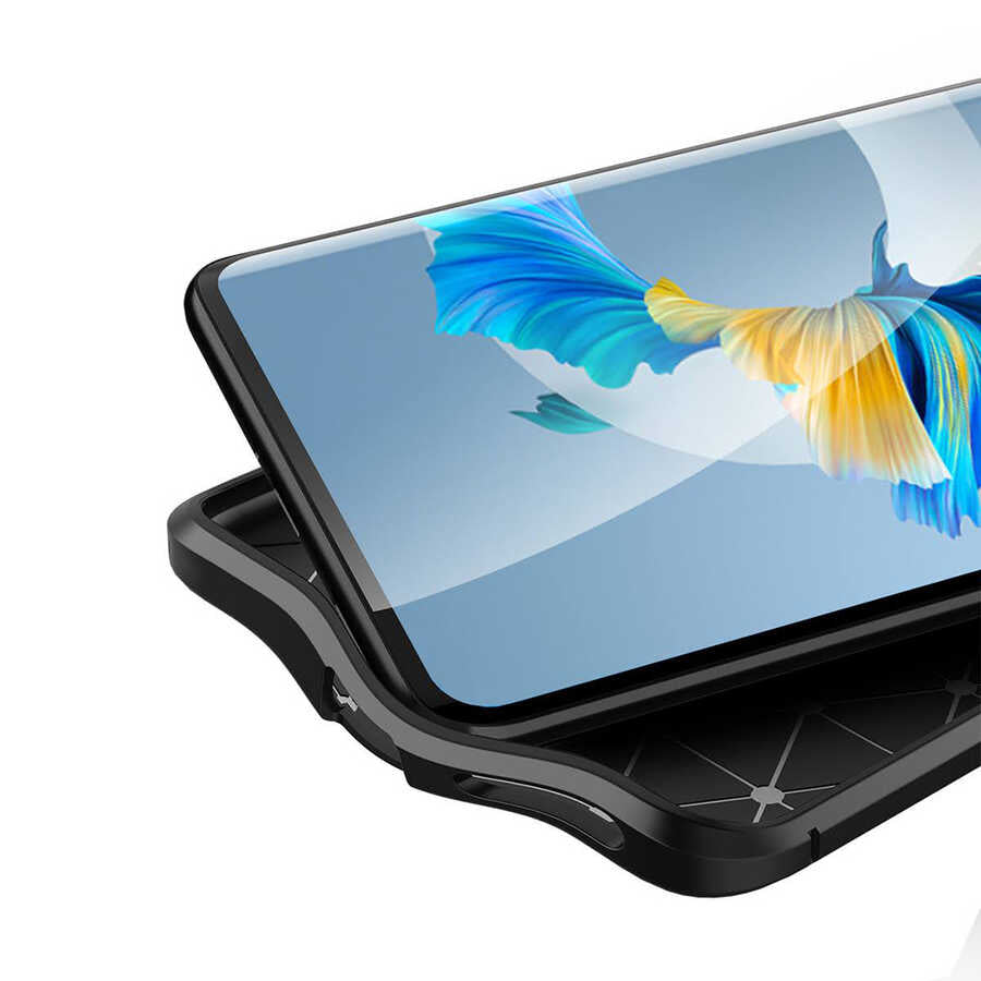 Huawei Mate 40 Pro Kılıf Zore Niss Silikon Kapak Kırmızı
