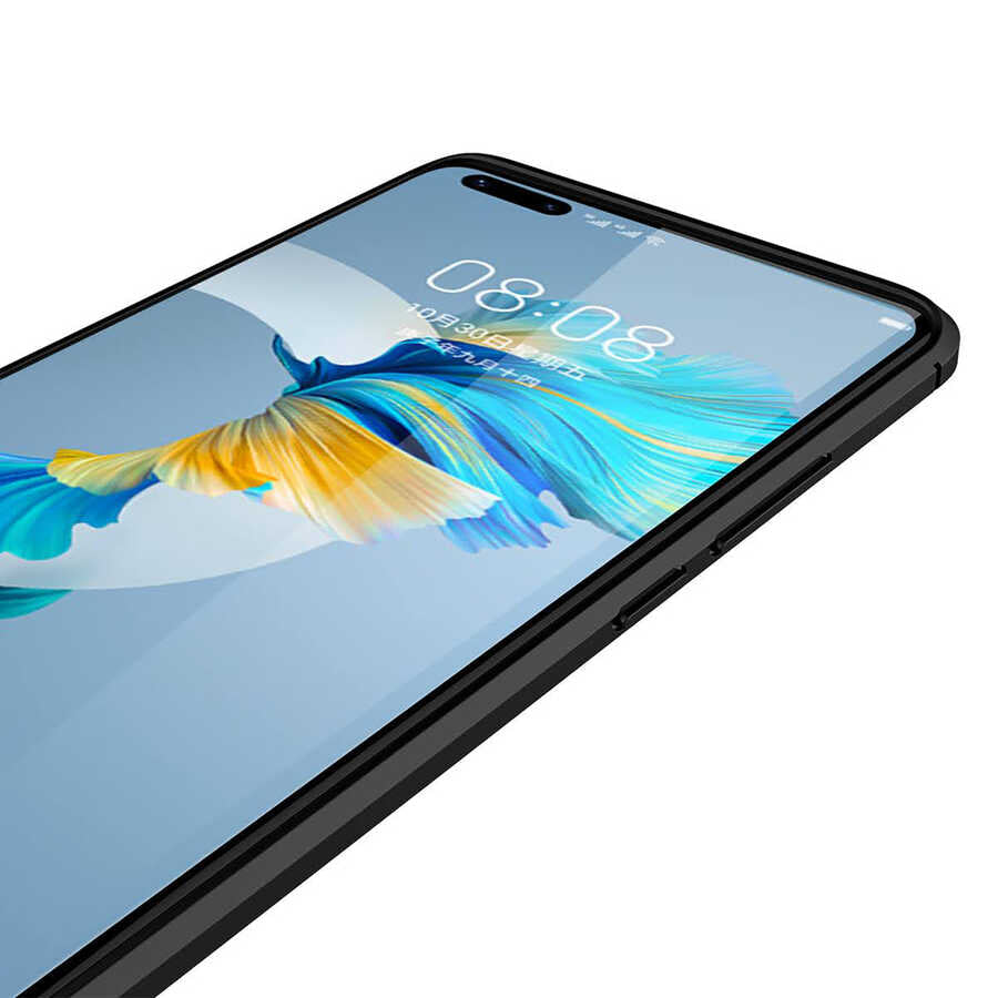 Huawei Mate 40 Pro Kılıf Zore Niss Silikon Kapak Kırmızı