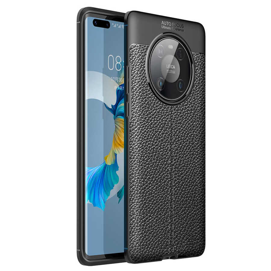 Huawei Mate 40 Pro Kılıf Zore Niss Silikon Kapak Siyah