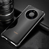 Huawei Mate 40 Pro Kılıf Zore Nitro Anti Shock Silikon Renksiz