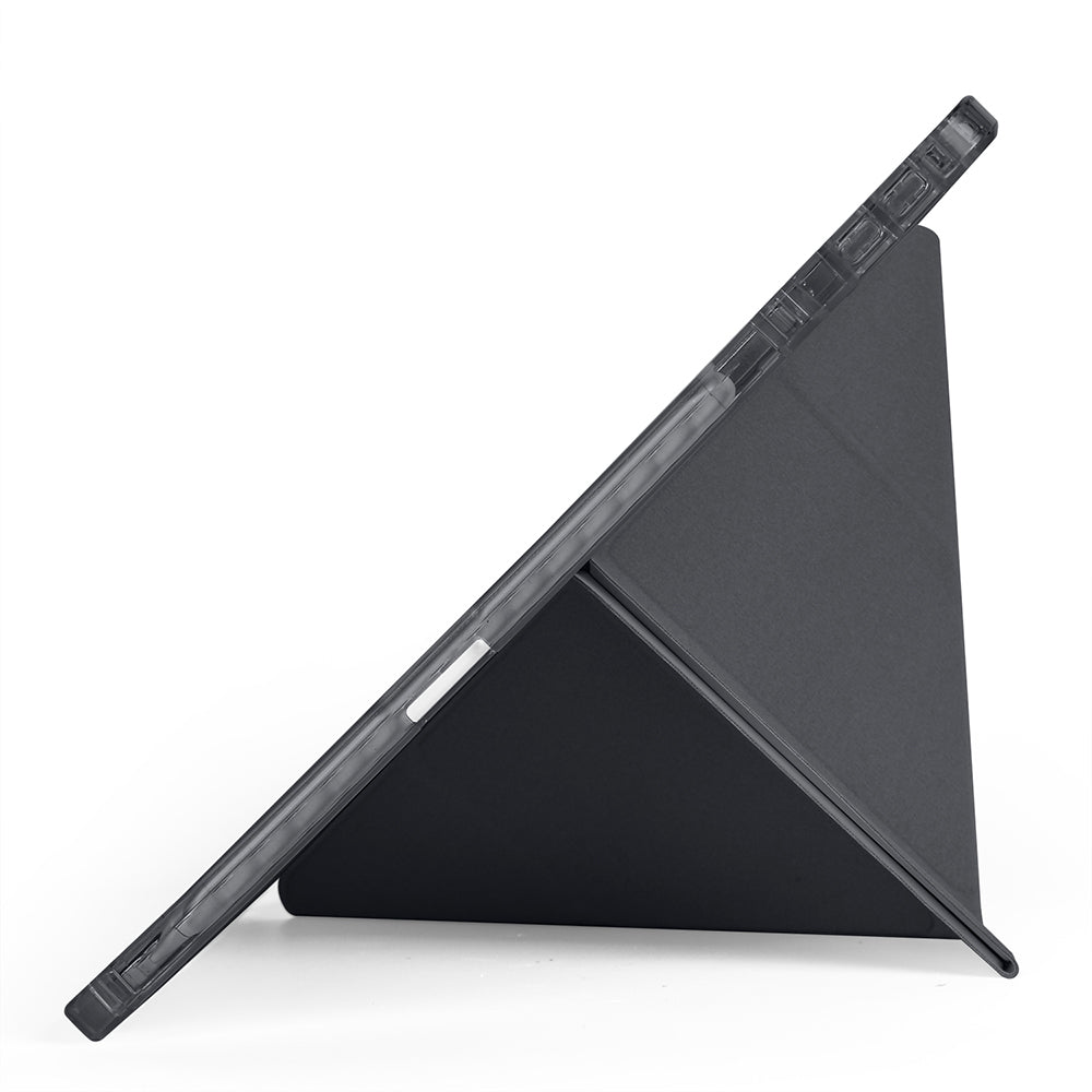 Huawei Matepad 11.5 2025 Kılıf Zore Tri Folding Kalem Bölmeli Standlı Kılıf Lila