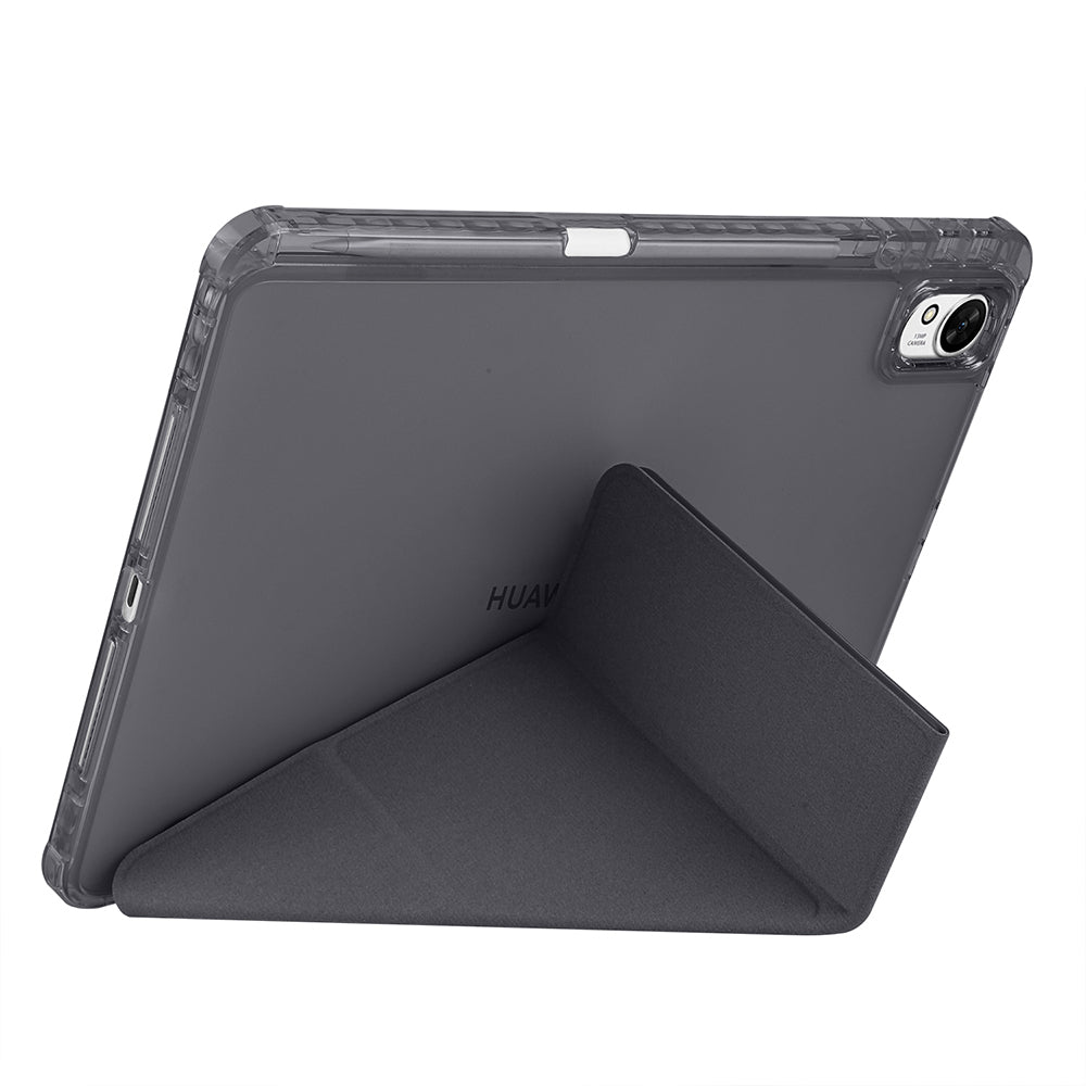 Huawei Matepad 11.5 2025 Kılıf Zore Tri Folding Kalem Bölmeli Standlı Kılıf Mor