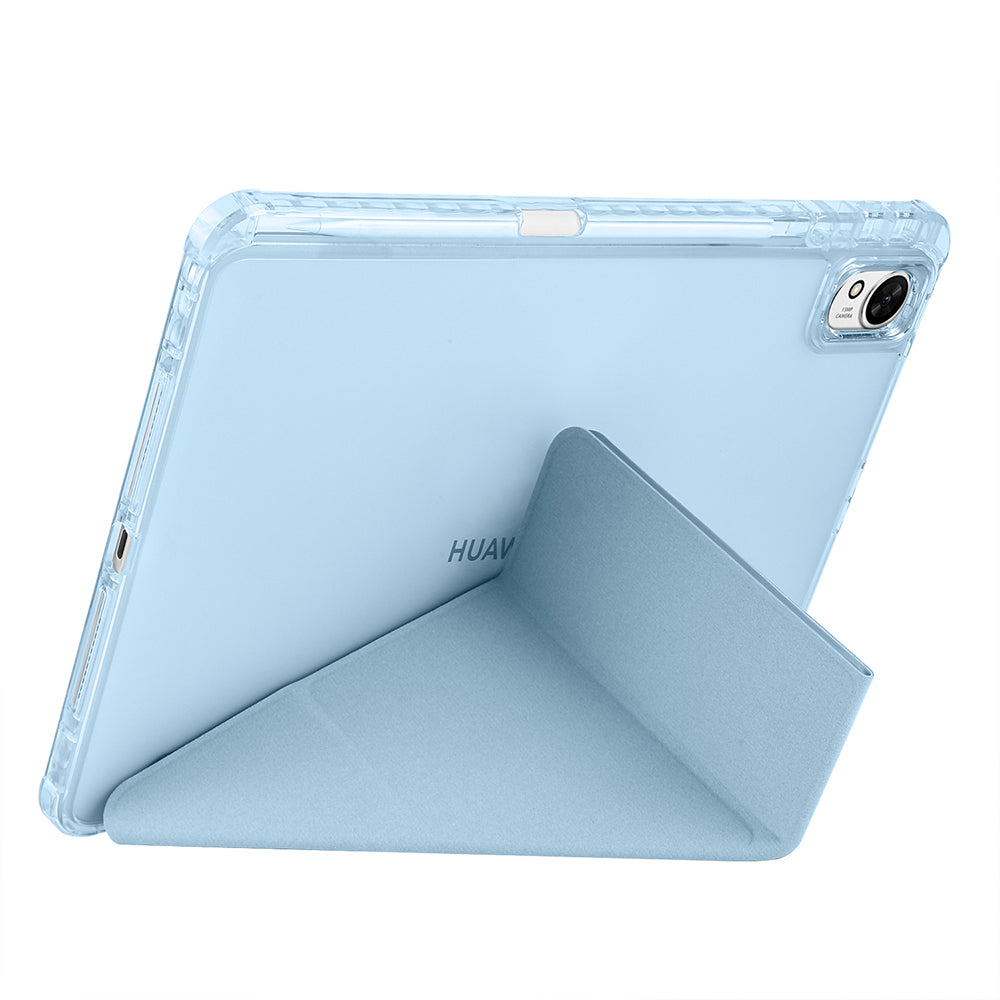 Huawei Matepad 11.5 2025 Kılıf Zore Tri Folding Kalem Bölmeli Standlı Kılıf Koyu Yeşil