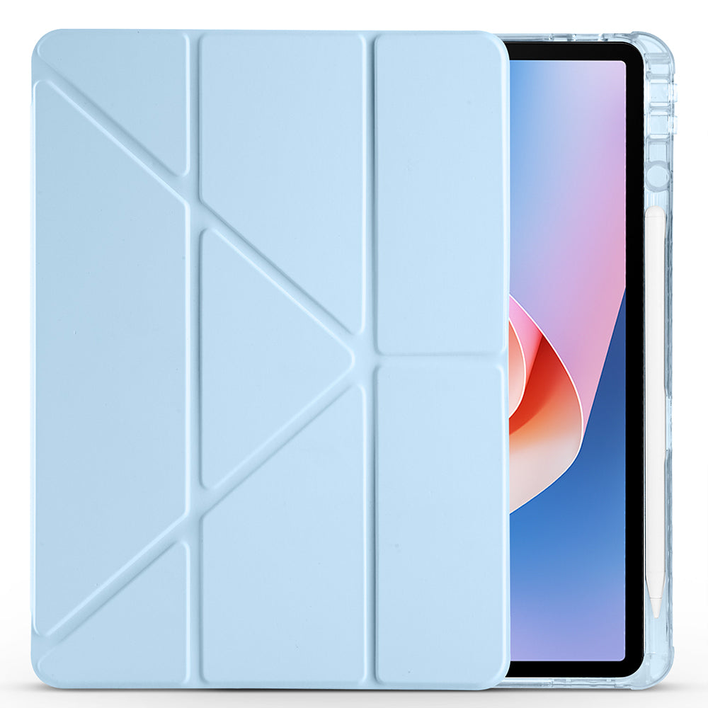 Huawei Matepad 11.5 2025 Kılıf Zore Tri Folding Kalem Bölmeli Standlı Kılıf Lila