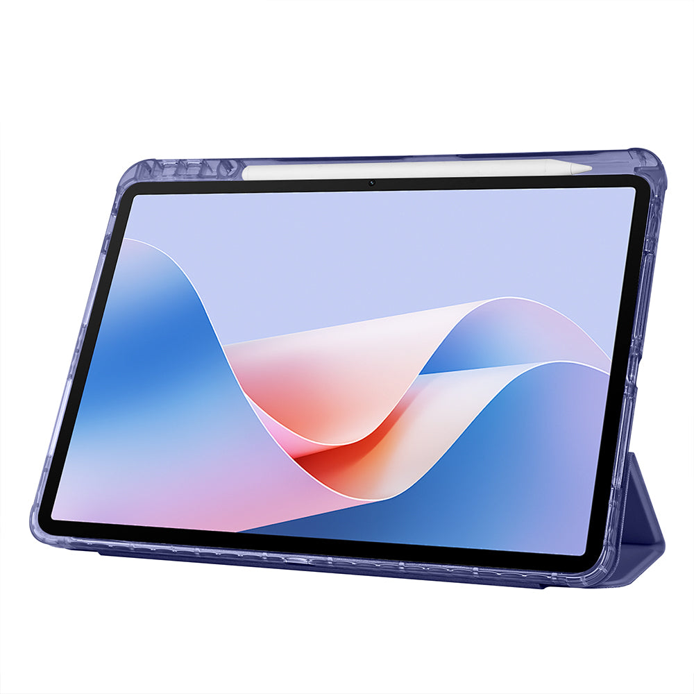 Huawei Matepad 11.5 2025 Kılıf Zore Tri Folding Kalem Bölmeli Standlı Kılıf Lila