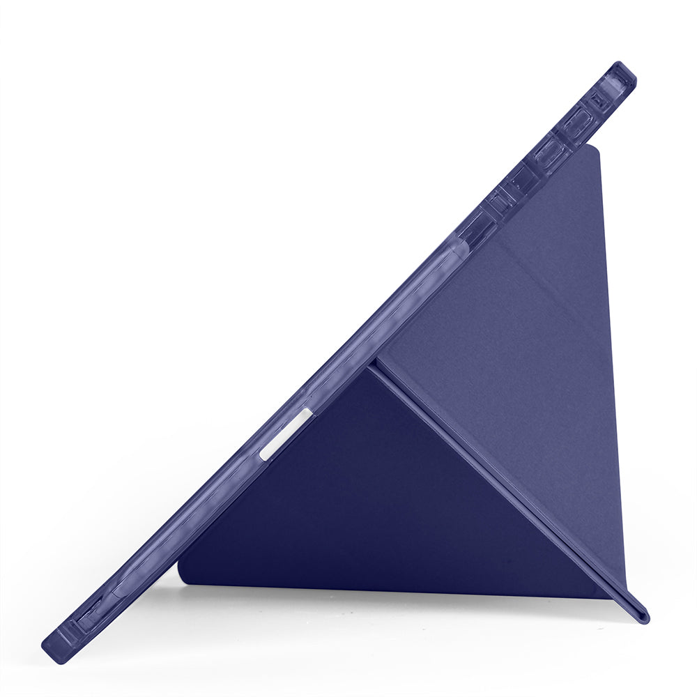 Huawei Matepad 11.5 2025 Kılıf Zore Tri Folding Kalem Bölmeli Standlı Kılıf Lila