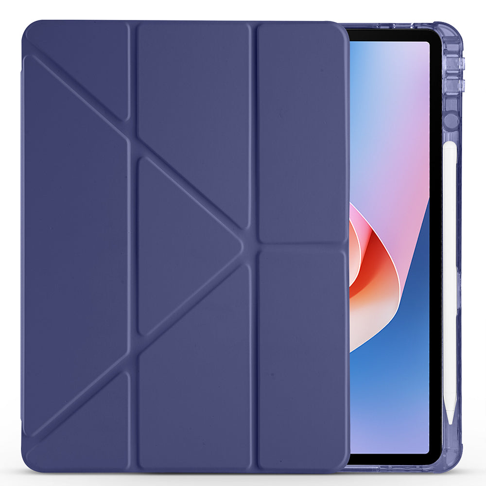 Huawei Matepad 11.5 2025 Kılıf Zore Tri Folding Kalem Bölmeli Standlı Kılıf Lila