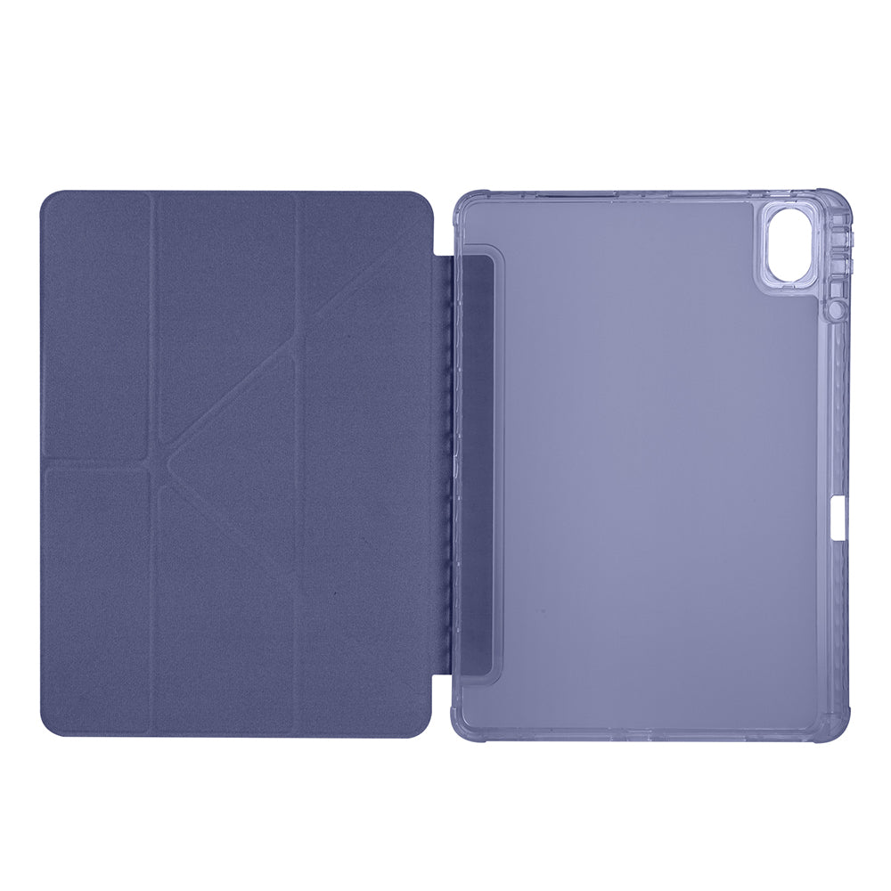 Huawei Matepad 11.5 2025 Kılıf Zore Tri Folding Kalem Bölmeli Standlı Kılıf Koyu Mor