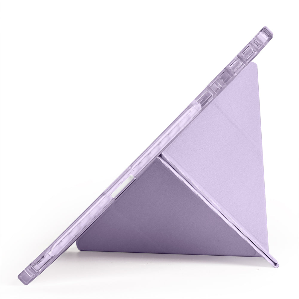 Huawei Matepad 11.5 2025 Kılıf Zore Tri Folding Kalem Bölmeli Standlı Kılıf Mor