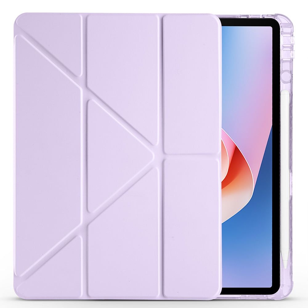 Huawei Matepad 11.5 2025 Kılıf Zore Tri Folding Kalem Bölmeli Standlı Kılıf Rose Gold