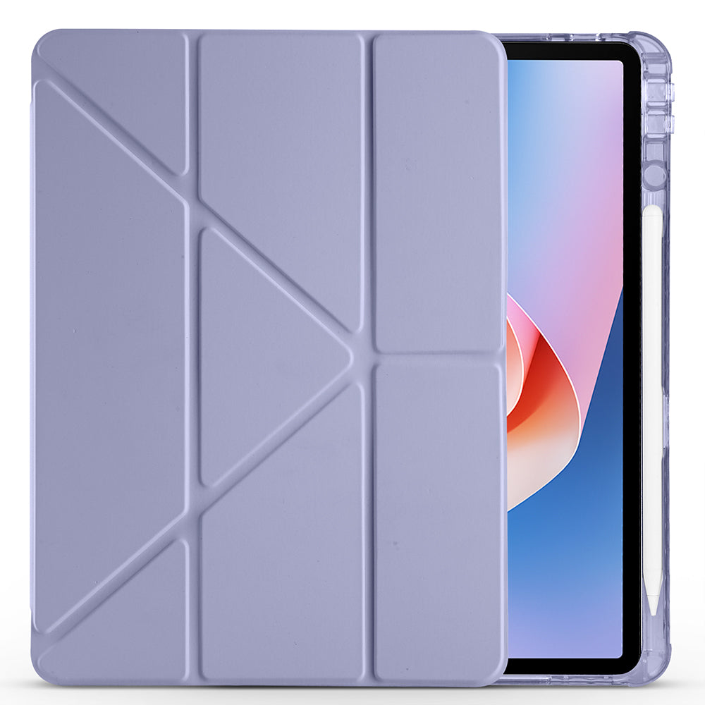 Huawei Matepad 11.5 2025 Kılıf Zore Tri Folding Kalem Bölmeli Standlı Kılıf Koyu Mor