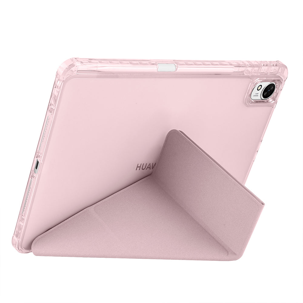 Huawei Matepad 11.5 2025 Kılıf Zore Tri Folding Kalem Bölmeli Standlı Kılıf Mavi