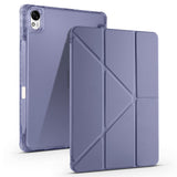 Huawei Matepad 11.5 2025 Kılıf Zore Tri Folding Kalem Bölmeli Standlı Kılıf Mor