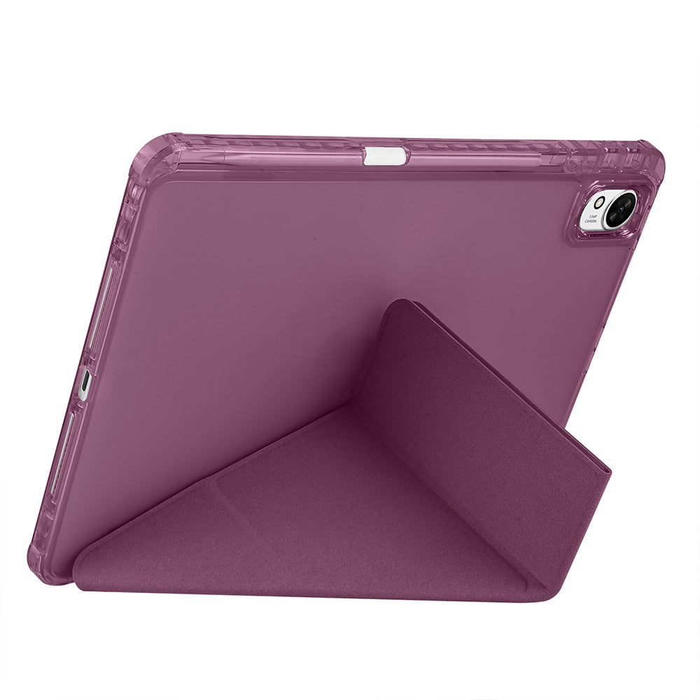 Huawei Matepad 11.5 2025 Kılıf Zore Tri Folding Kalem Bölmeli Standlı Kılıf Siyah