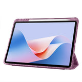 Huawei Matepad 11.5 2025 Kılıf Zore Tri Folding Kalem Bölmeli Standlı Kılıf Mor