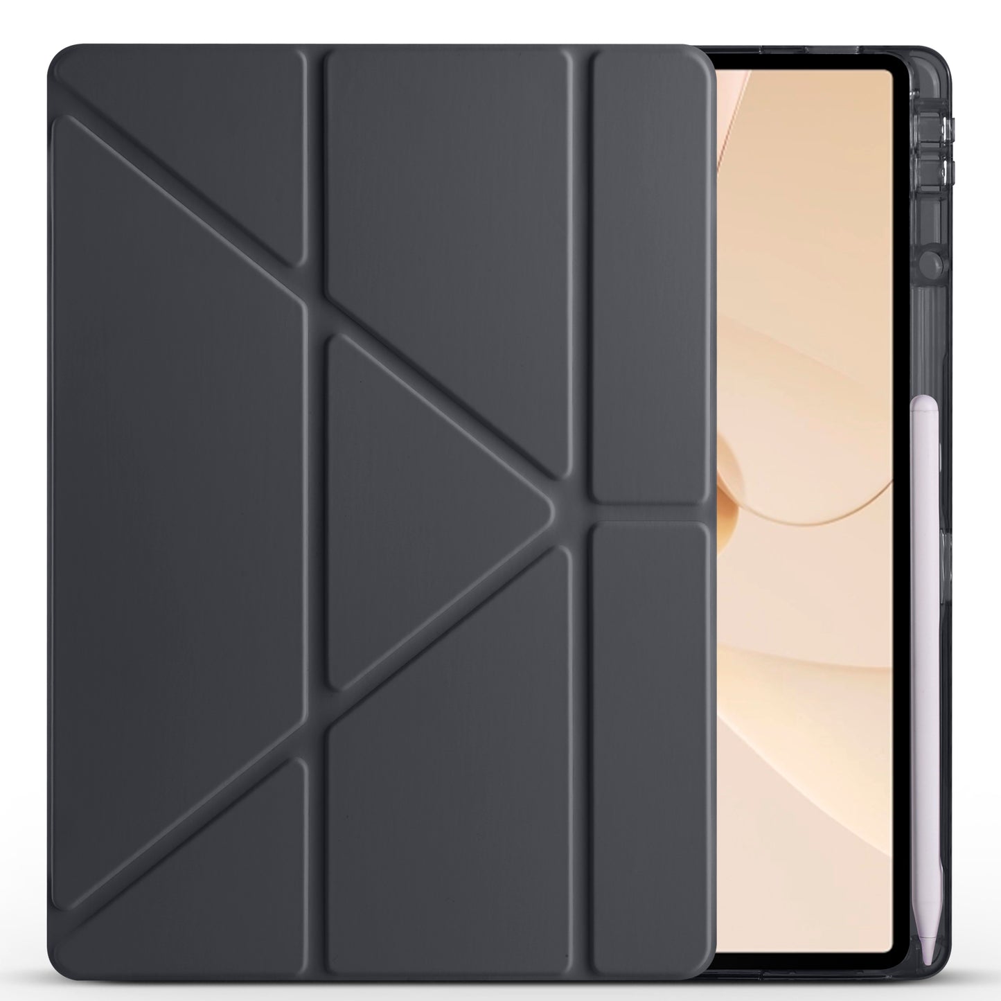Huawei Matepad 12X Kılıf Zore Tri Folding Kalem Bölmeli Standlı Kılıf Koyu Yeşil