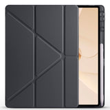 Huawei Matepad 12X Kılıf Zore Tri Folding Kalem Bölmeli Standlı Kılıf Koyu Yeşil