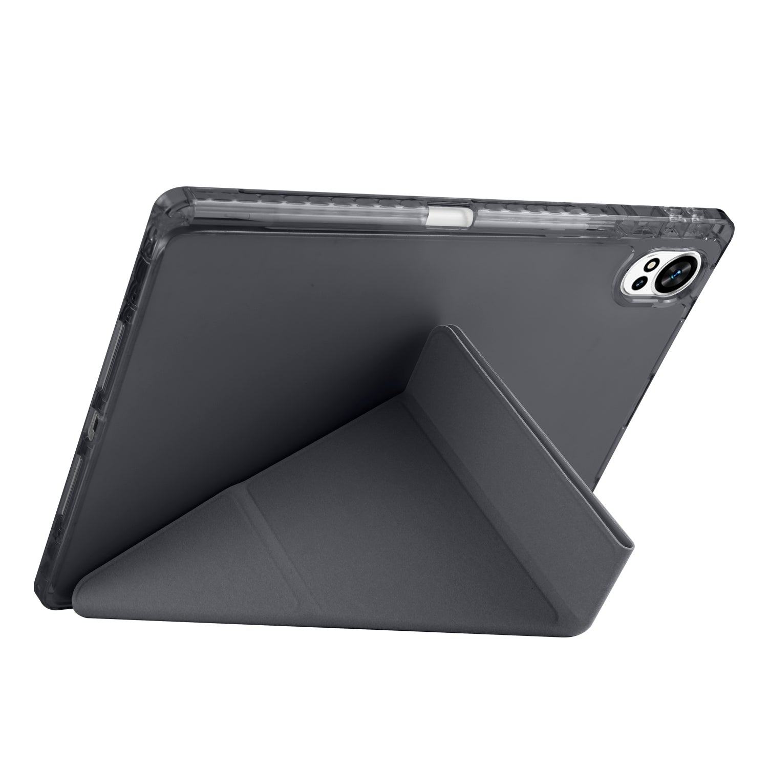 Huawei Matepad 12X Kılıf Zore Tri Folding Kalem Bölmeli Standlı Kılıf Siyah
