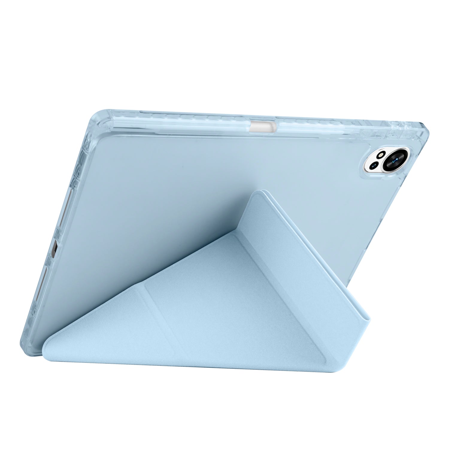 Huawei Matepad 12X Kılıf Zore Tri Folding Kalem Bölmeli Standlı Kılıf Siyah