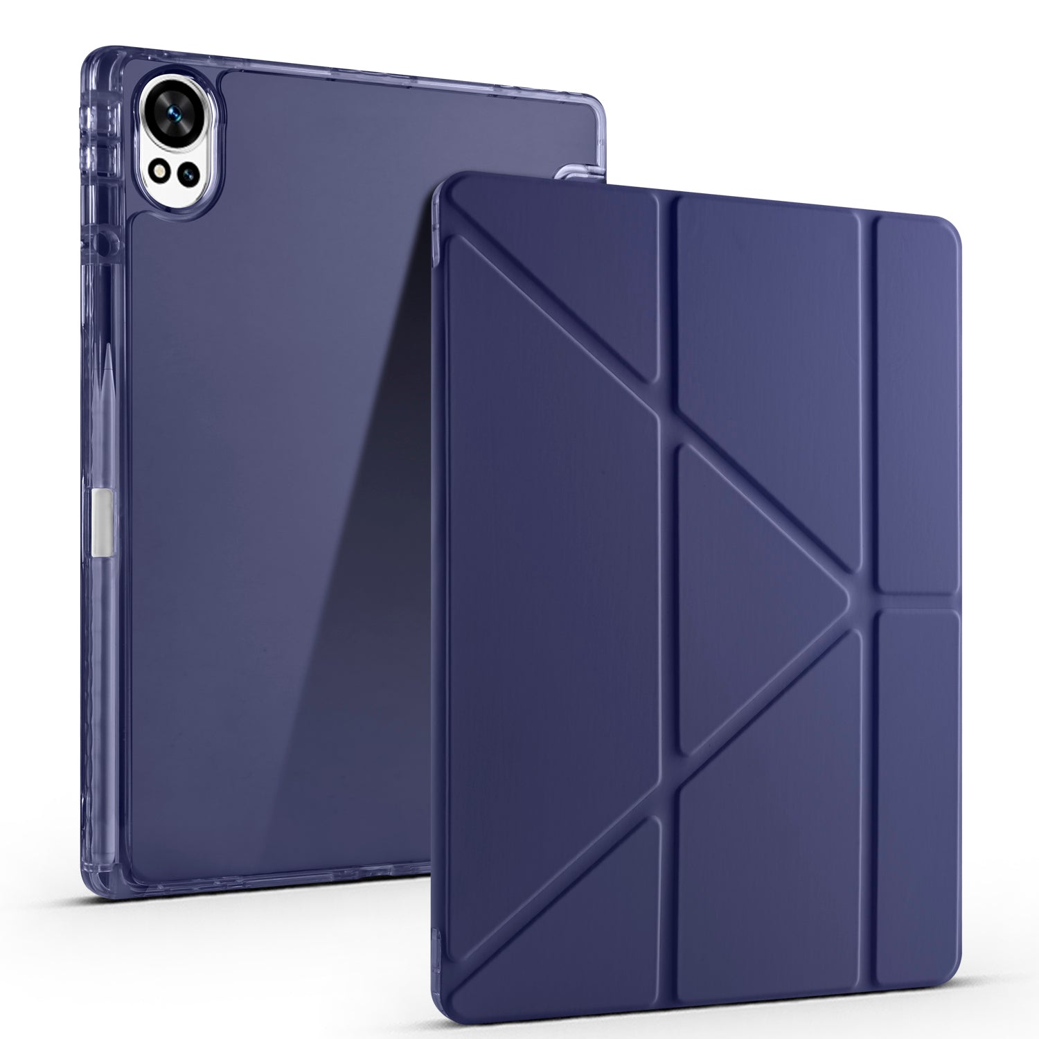 Huawei Matepad 12X Kılıf Zore Tri Folding Kalem Bölmeli Standlı Kılıf Siyah
