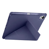 Huawei Matepad 12X Kılıf Zore Tri Folding Kalem Bölmeli Standlı Kılıf Koyu Yeşil