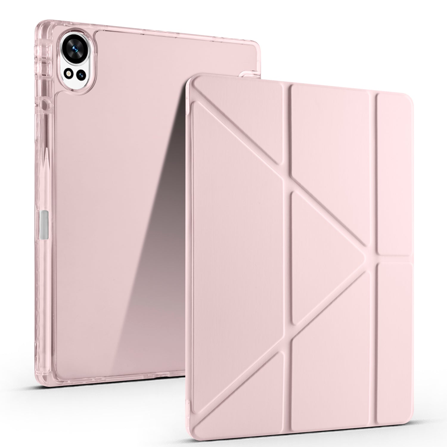 Huawei Matepad 12X Kılıf Zore Tri Folding Kalem Bölmeli Standlı Kılıf Siyah