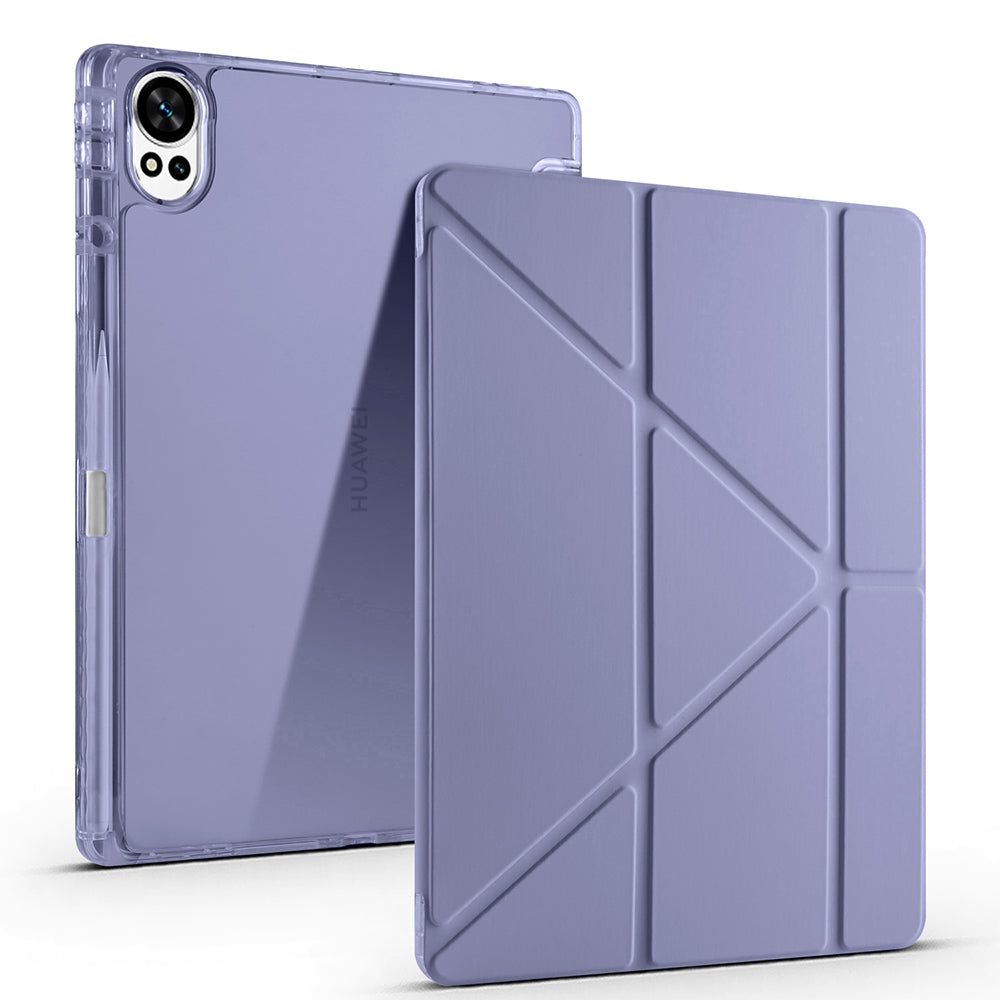 Huawei Matepad 12X Kılıf Zore Tri Folding Kalem Bölmeli Standlı Kılıf Koyu Yeşil