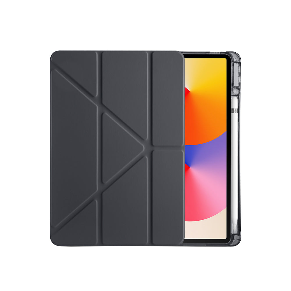 Huawei Matepad SE 11 Kılıf Zore Tri Folding Kalem Bölmeli Standlı Kılıf Siyah