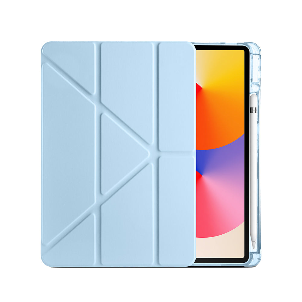 Huawei Matepad SE 11 Kılıf Zore Tri Folding Kalem Bölmeli Standlı Kılıf Mor