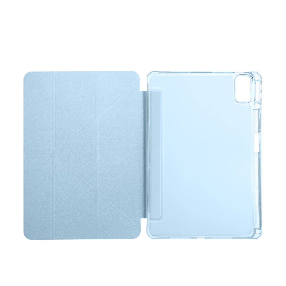 Huawei Matepad SE 11 Kılıf Zore Tri Folding Kalem Bölmeli Standlı Kılıf Mavi