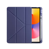 Huawei Matepad SE 11 Kılıf Zore Tri Folding Kalem Bölmeli Standlı Kılıf Lacivert
