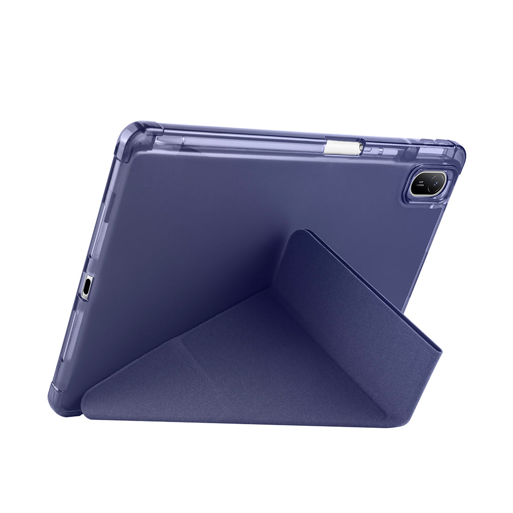 Huawei Matepad SE 11 Kılıf Zore Tri Folding Kalem Bölmeli Standlı Kılıf Mor
