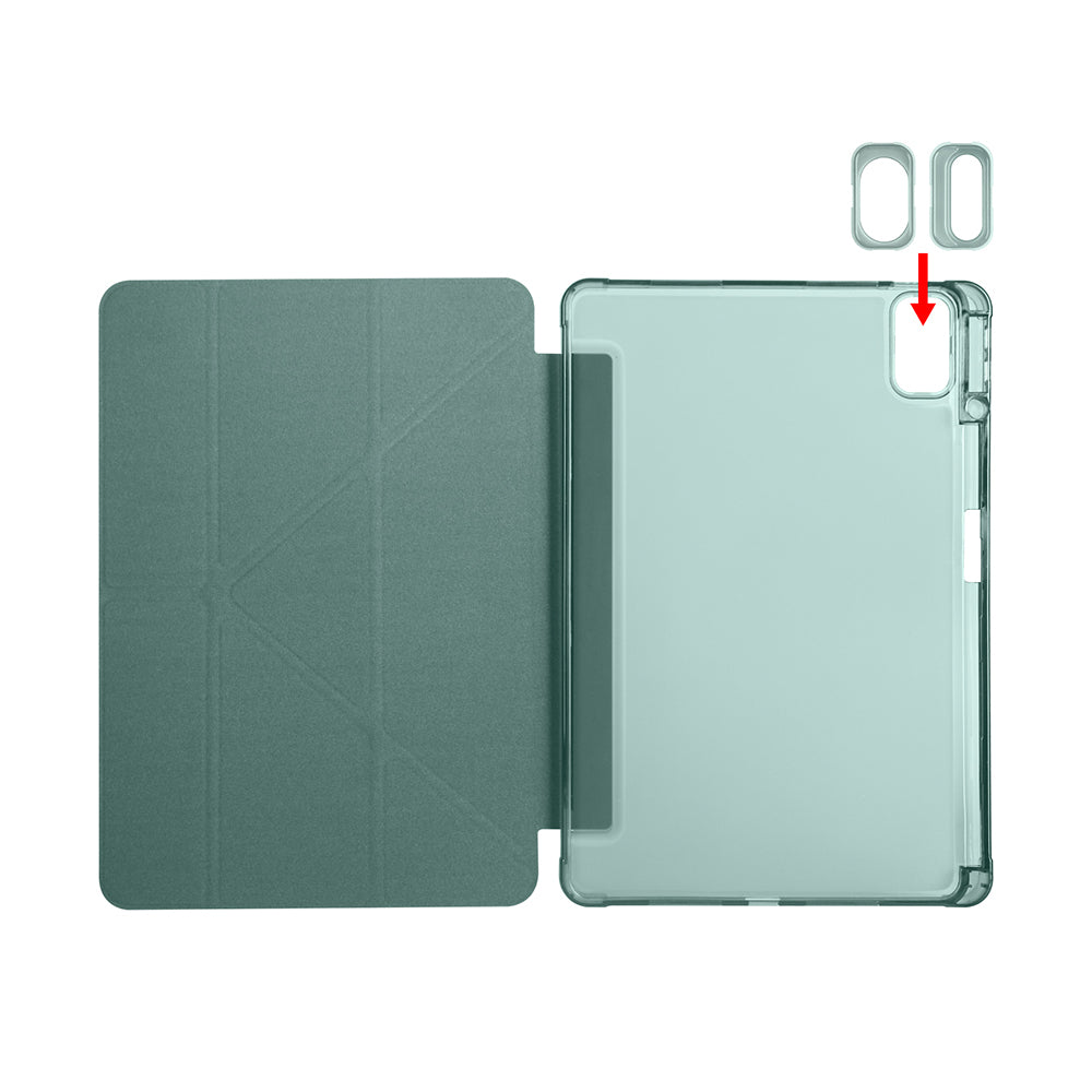 Huawei Matepad SE 11 Kılıf Zore Tri Folding Kalem Bölmeli Standlı Kılıf Siyah