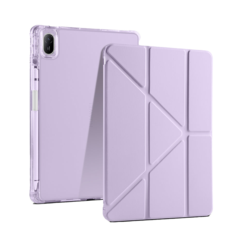 Huawei Matepad SE 11 Kılıf Zore Tri Folding Kalem Bölmeli Standlı Kılıf Mor